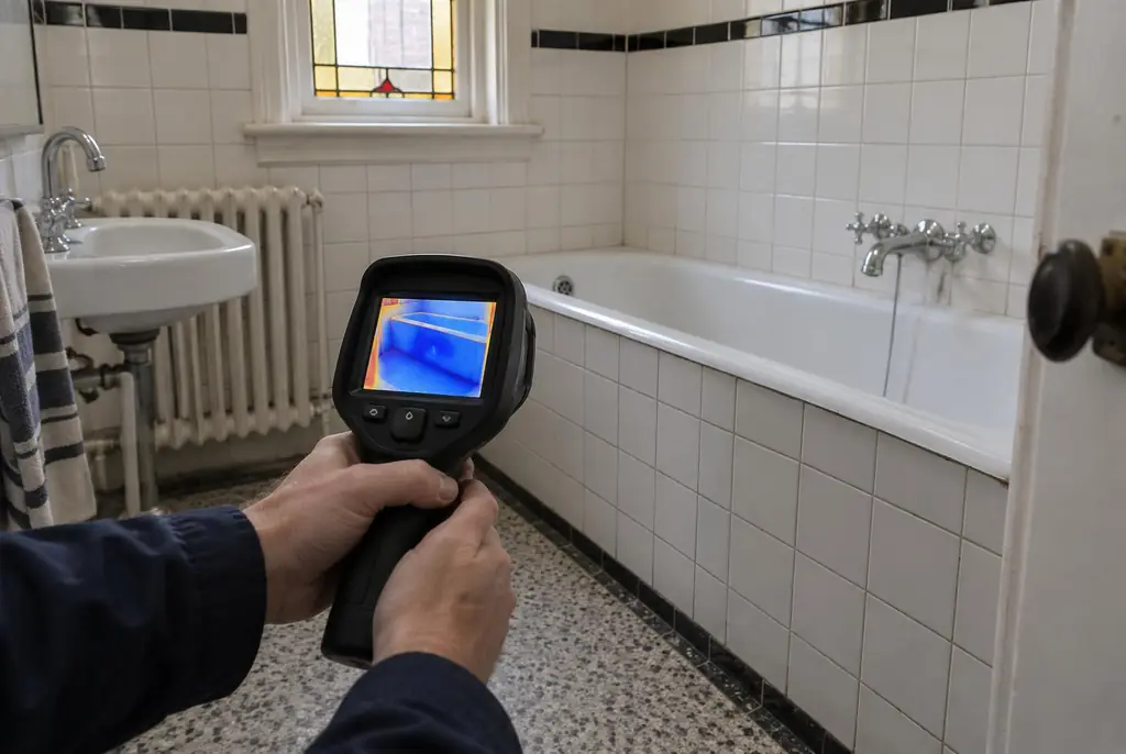 Lekdetectie Emst – onderzoek in een badkamer van een oudere woning