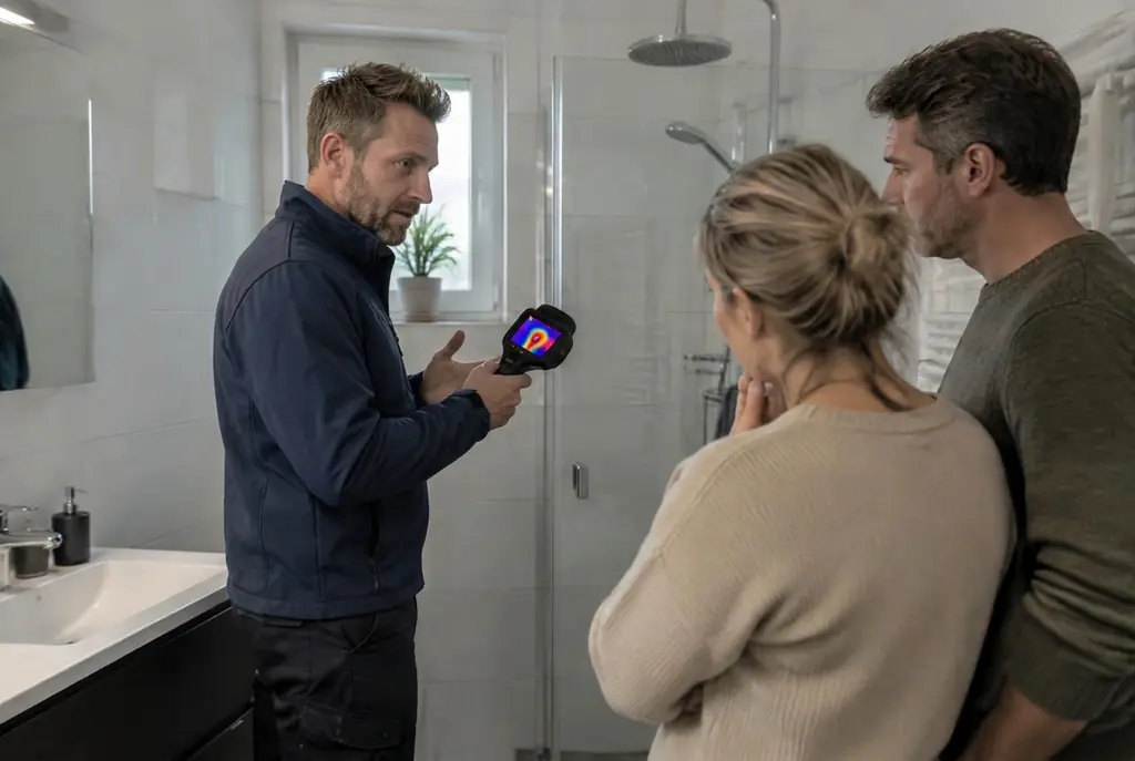 Lekdetectie Emst – specialist legt bevindingen uit aan bewoner